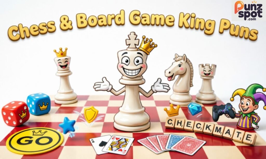 Chess & Board Game King Puns
