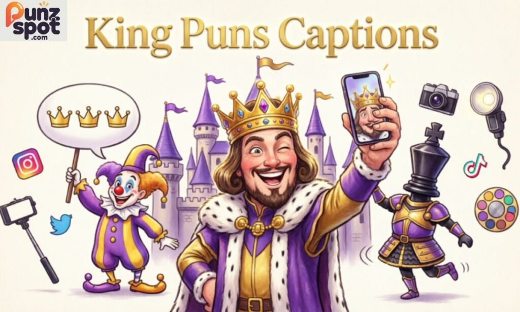 King Puns Captions
