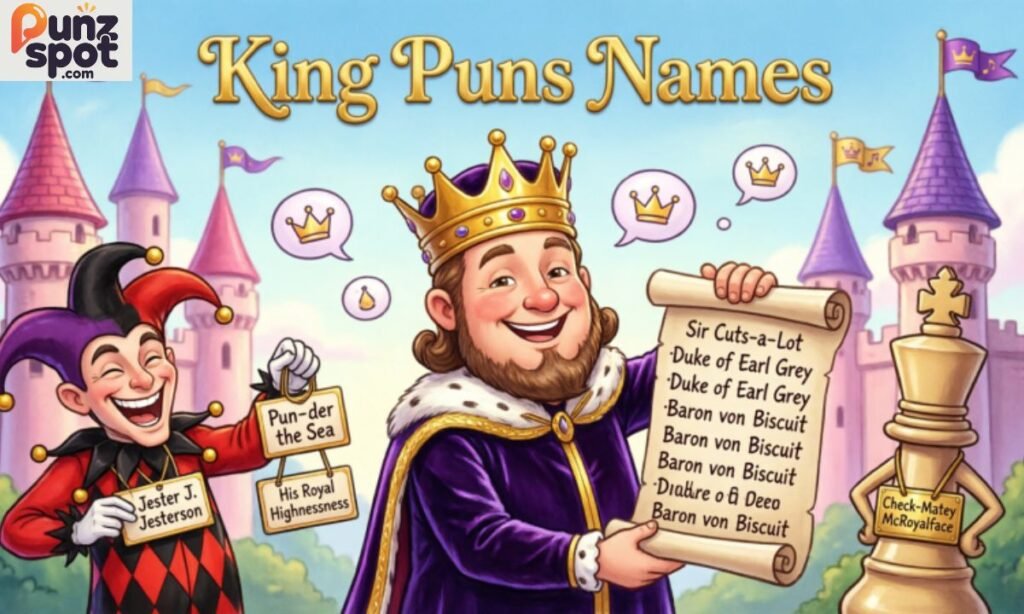 King Puns Captions

