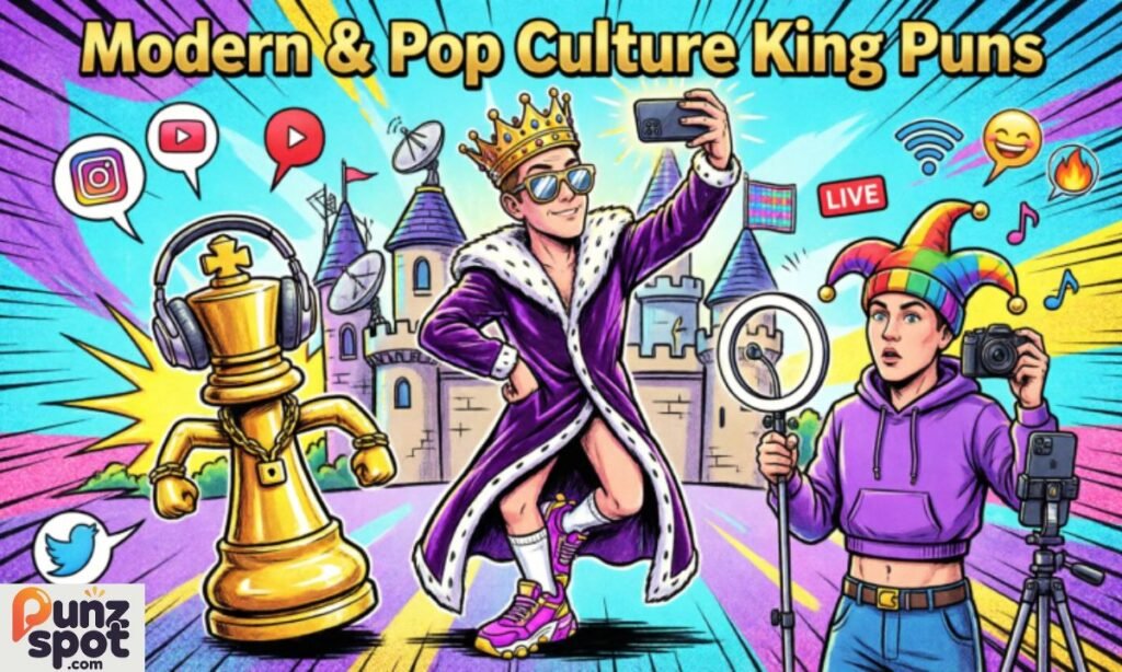 Modern & Pop Culture King Puns
