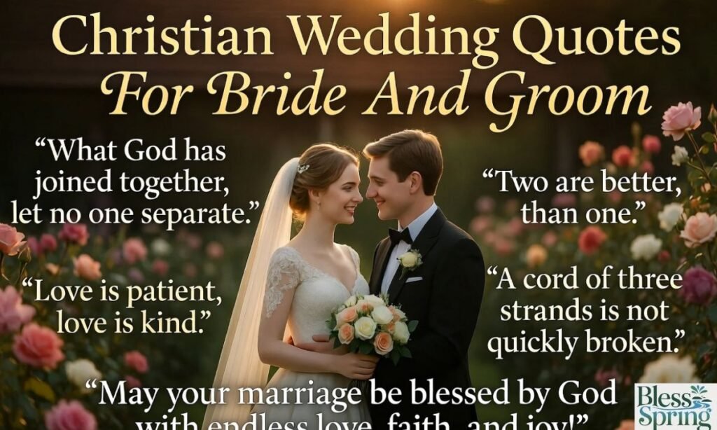Christian Wedding Quotes For Bride And Groom

