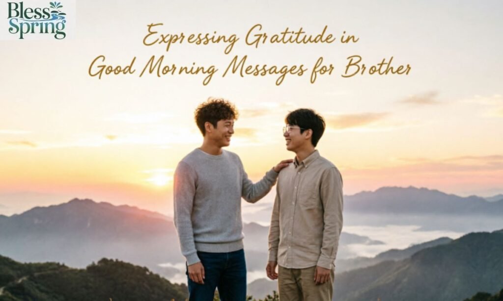 Expressing Gratitude in Good Morning Messages for Brother

