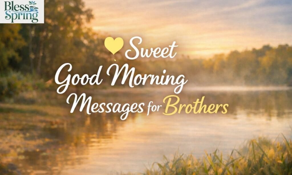 Sweet Good Morning Messages for Brothers
