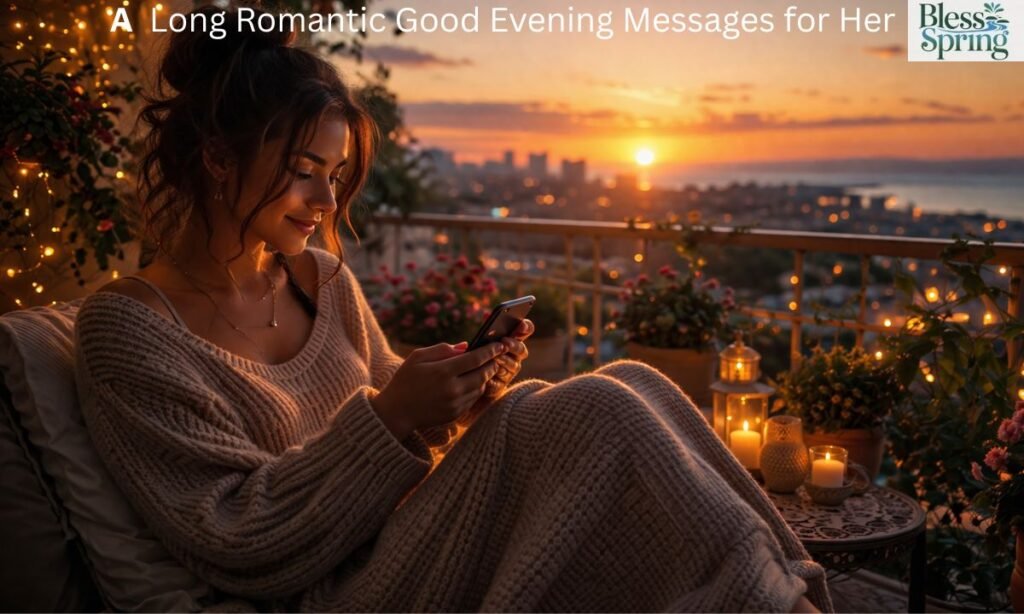  Long Romantic Good Evening Messages for Her