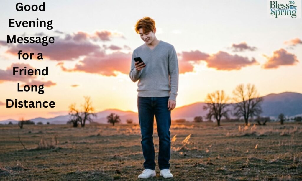 Good Evening Message for a Friend Long Distance