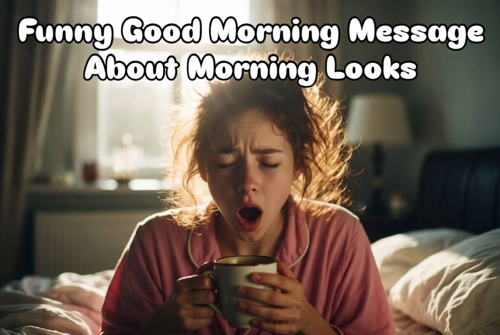 Funny Good Morning Message About Morning Looks