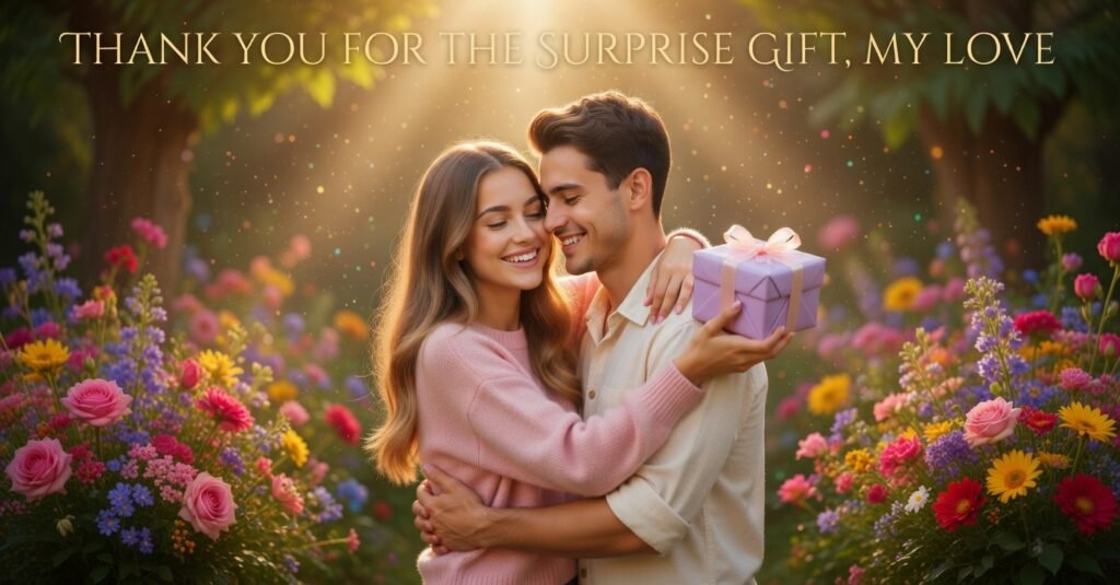 THANK YOU FOR THE SURPRISE GIFT, MY LOVE

