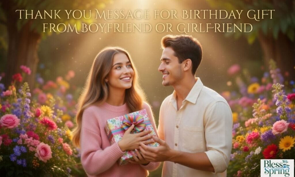 THANK YOU MESSAGE FOR BIRTHDAY GIFT FROM BOYFRIEND OR GIRLFRIEND
