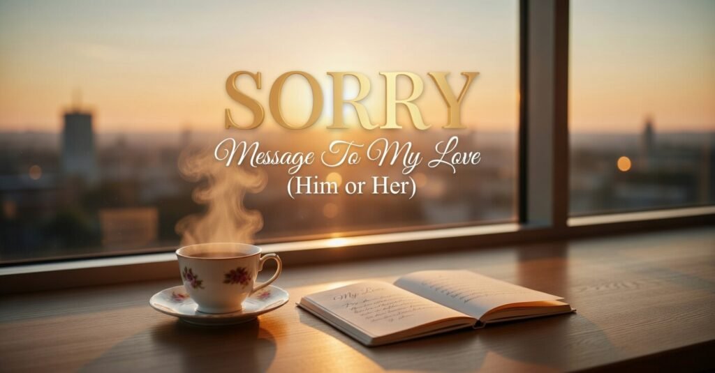 Sorry Message To My Love (Him or Her)
